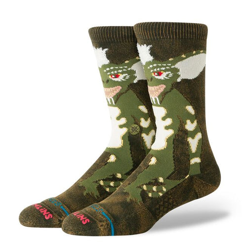 Stance Stripe Gremlins Crew Socks - Dark Green
