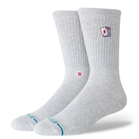 Stance Hit Me Crew Socks - Heather Grey