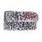 BUTTER ANIMAL HIDE BELT - SNOW LEOPARD