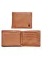 Nixon Pass Vegan Leather Coin Wallet - Saddle