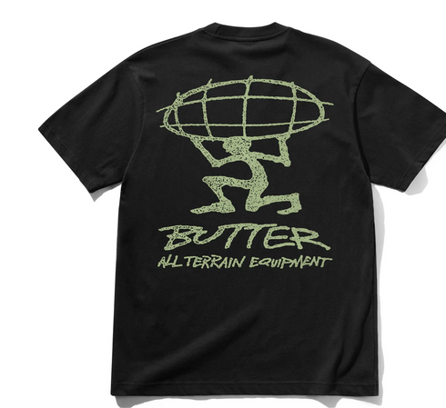 BUTTER TERRAIN T-SHRIT - BLACK