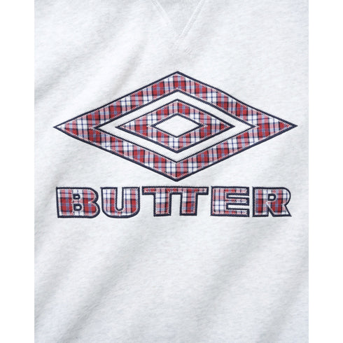 Butter X Umbro Diamond Applique Crewneck - Ash