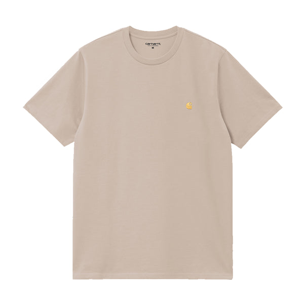 Carhartt Wip S/S Chase T-Shirt - Fleur De Sel / Gold