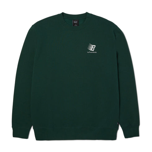 Huf X Bronze Sweat Huf X Bronze Sweat Crew - Forest Green