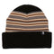 Passport Organic Cotton Stripe Beanie - Black