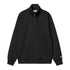 Carhartt WIP Chase Neck Zip Sweat Shirt - Black / Gold