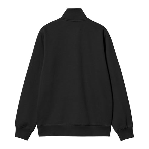 Carhartt WIP Chase Neck Zip Sweat Shirt - Black / Gold