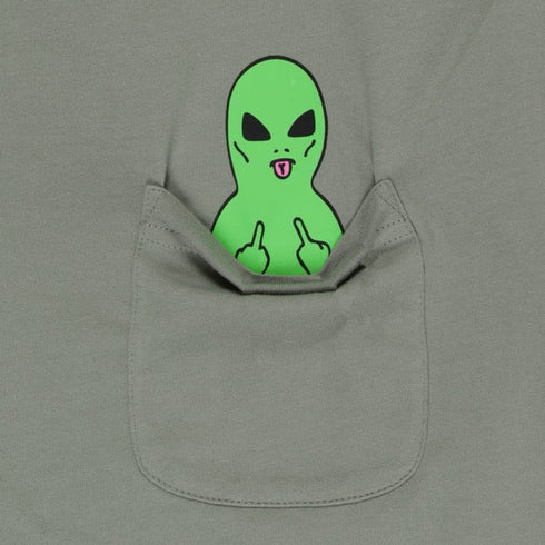 Ripndip Lord Alien Pocket T-Shirt - Dusty Sage