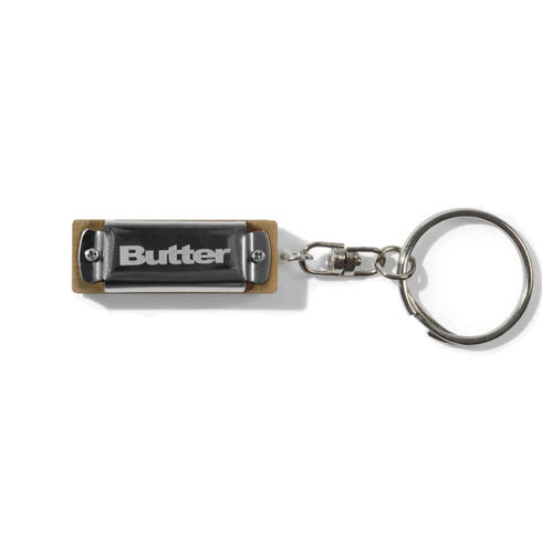 Butter Harmonica Key Chain - Silver
