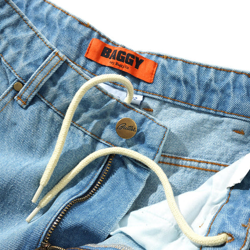 Butter Lock Baggy Denim Jeans Pantalon - Light Indigo