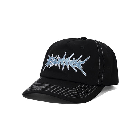 BUTTER NAIL 5 PANEL CAP - BLACK