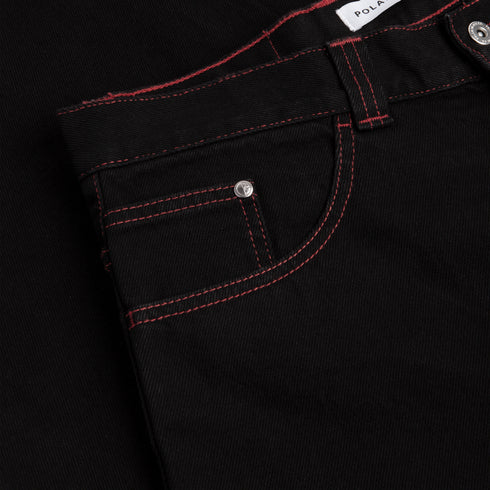 Polar Big Boy Pants - Apocalypse Nun Black / Red