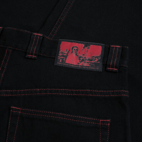 Polar Big Boy Pants - Apocalypse Nun Black / Red