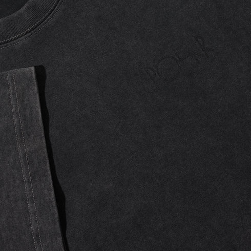 Polar Contrast Stroke Logo T-Shirt - Silver Black / Black