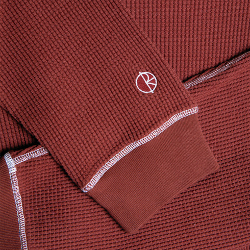 Polar Dylan Ls Tee - Wine / White