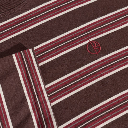 Polar Stripe T-Shirt - Brown / Red