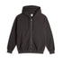 Polar Waffle Zip Hoodie - Dirty Black