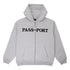 Passport Official Hoodie Zip - Ash
