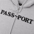Passport Official Hoodie Zip - Ash