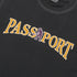 Passport Official Contrast T-Shirt - Washed Black