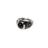 Huf Onyx Signet Bague - Silver