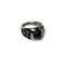 Huf Onyx Signet Bague - Silver