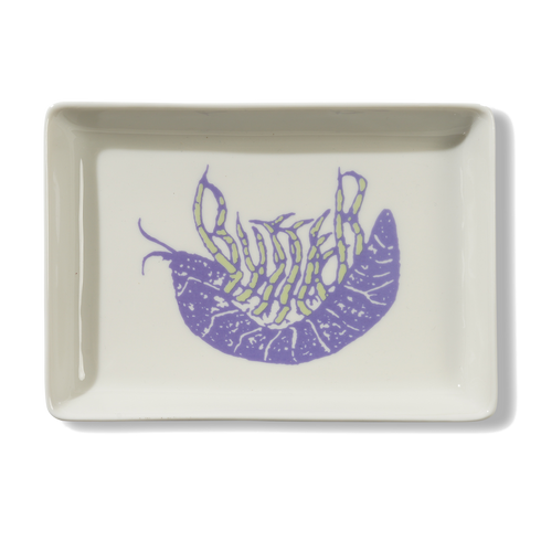 BUTTER SLATER CERMAIC TRAY - WHITE