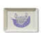 BUTTER SLATER CERMAIC TRAY - WHITE
