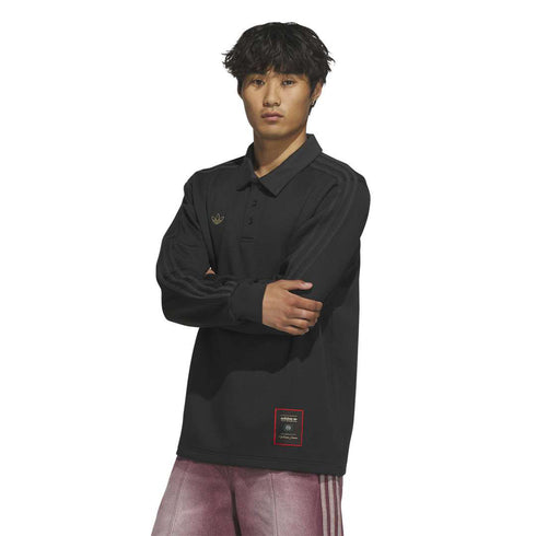 Adidas Tyshwan Rugby Polo - Black