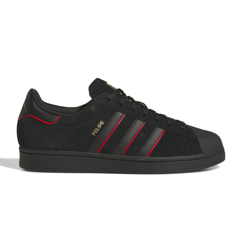 Adidas Superstar Adv X Felipe - Core Black / Better Scarlet / Gold Metallic - Streetart.fr