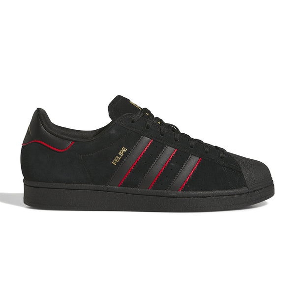 Adidas Superstar Adv X Felipe - Core Black / Better Scarlet / Gold Metallic - Streetart.fr