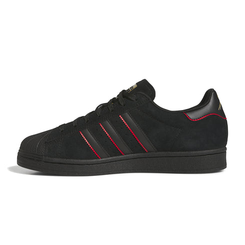 Adidas Superstar Adv X Felipe - Core Black / Better Scarlet / Gold Metallic - Streetart.fr