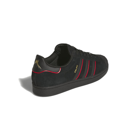 Adidas Superstar Adv X Felipe - Core Black / Better Scarlet / Gold Metallic - Streetart.fr