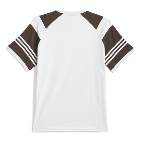 Adidas Tyshawn T-Shirt - Crystal White / Dark Brown - Streetart.fr