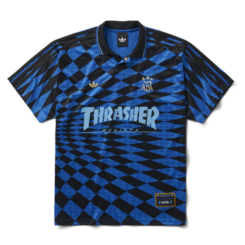 ADIDAS X THRASHER AFA JERSEY - BLACK / BLUE