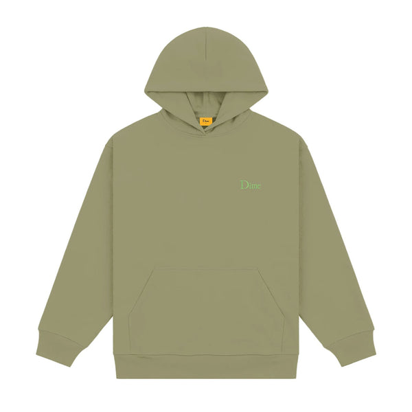 Dime Classic Small Logo Hoodie - Army Green