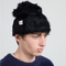 Bisous Fake Fur Beanie - Black - Streetart.fr