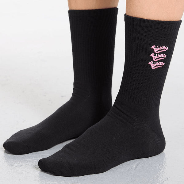 Bisous Gianni Socks - Black - Streetart.fr
