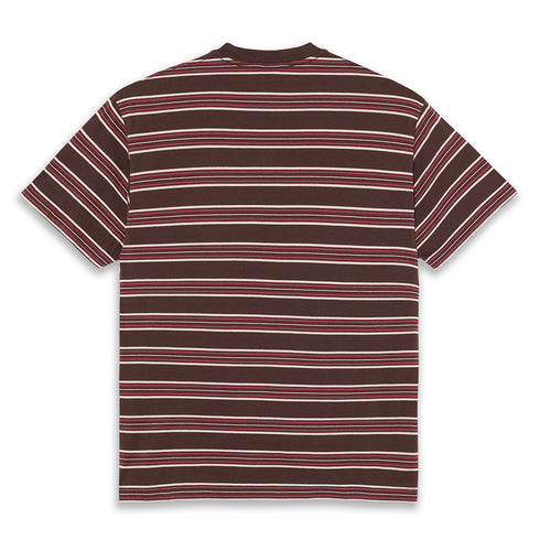 Polar Stripe T-Shirt - Brown / Red