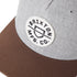 Brixton Crest C Mp Snapback Cap - Heather Grey / Pinecone - Streetart.fr