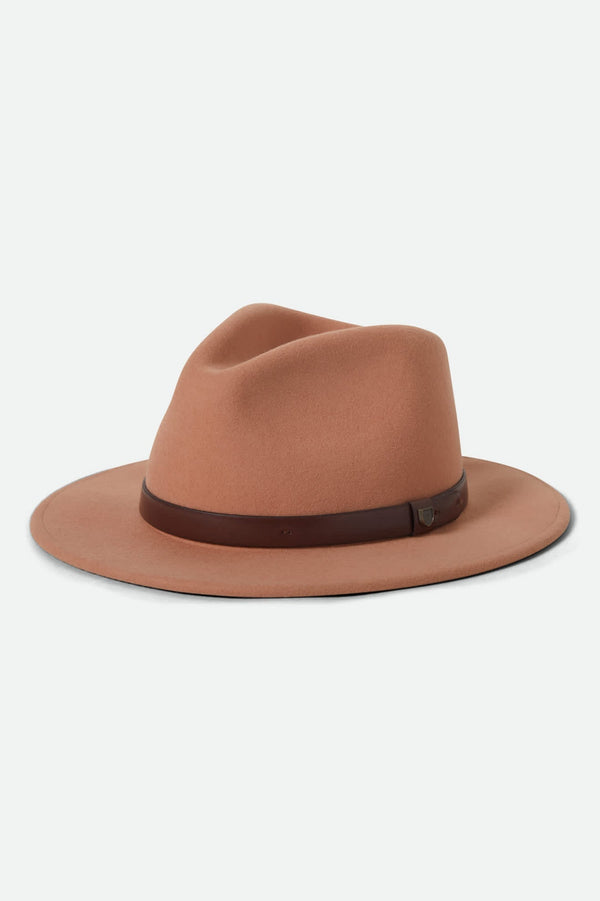 Brixton Messer Fedora Hat - Italian Clay — casquette