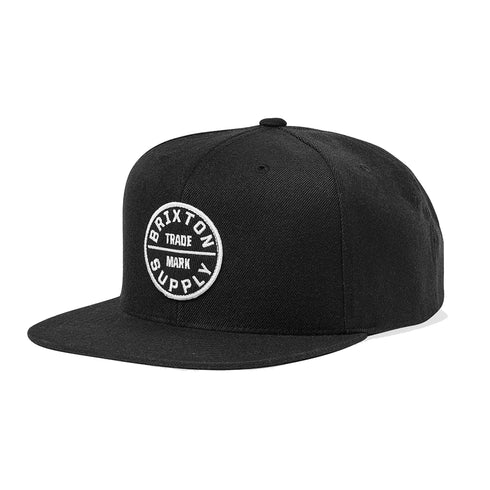 Brixton Oath III Snapback Cap - Black - Streetart.fr