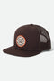 Brixton Oath Mp Trucker Hat - Chocolate / Chocolate - Streetart.fr