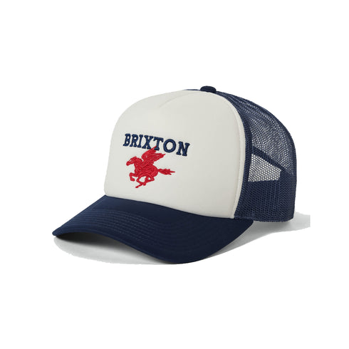Brixton Pegasus C Np Mp Trucker Cap - Whitecap / Navy - Streetart.fr