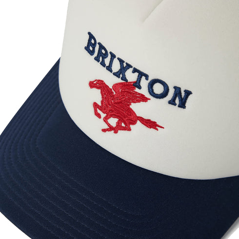 Brixton Pegasus C Np Mp Trucker Cap - Whitecap / Navy - Streetart.fr