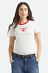 Brixton Pegasus Slim Crew - Vintage White - Streetart.fr