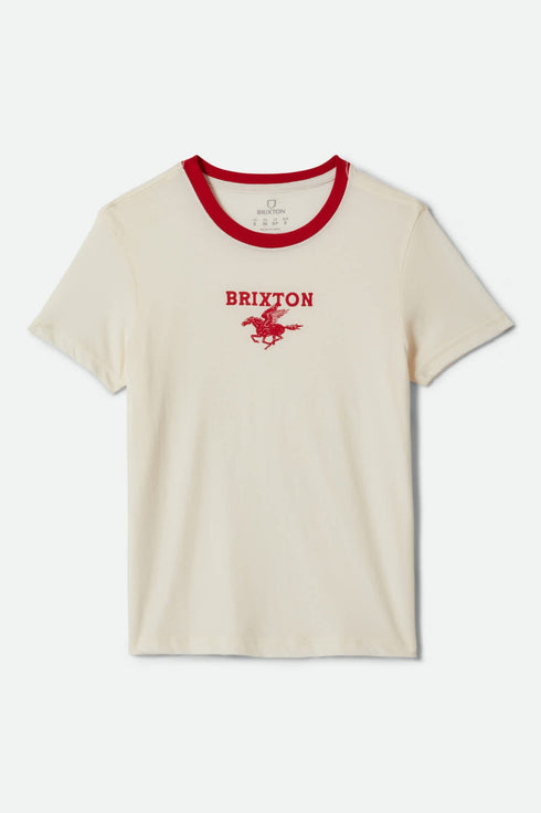 Brixton Pegasus Slim Crew - Vintage White - Streetart.fr