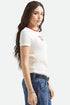 Brixton Pegasus Slim Crew - Vintage White - Streetart.fr