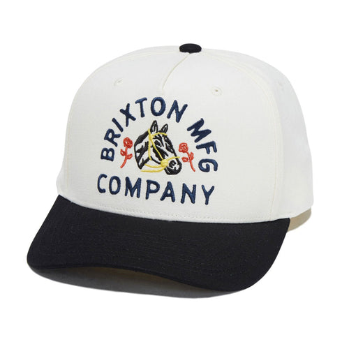 Brixton Trophy Horse C Np Mp Snapback - Black / Off White - Streetart.fr