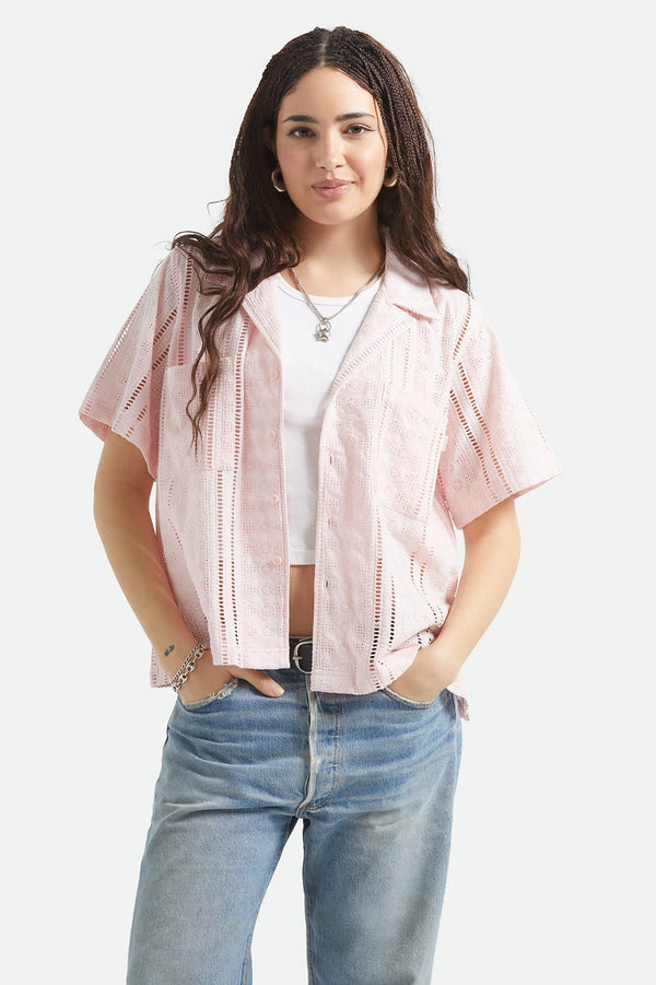 Brixton Womens Paradise Lounge S/S - Chalk Pink - Streetart.fr